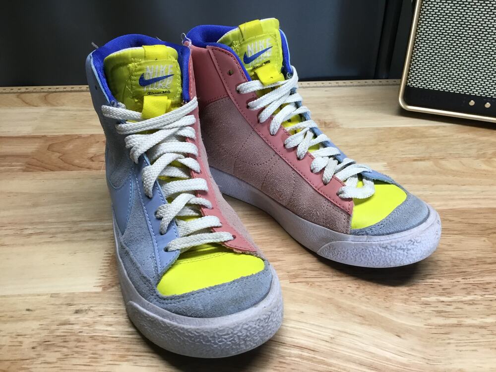 Nike Blazer Mid '77 Kids 3.5 Blue Cobalt Bliss Lace Up Athletic Shoes DQ6084-402